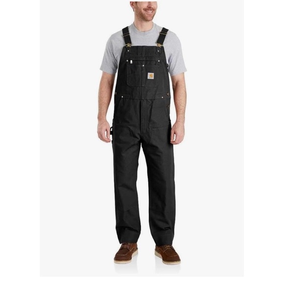 Carhartt Men's Black Bib Overalls like new